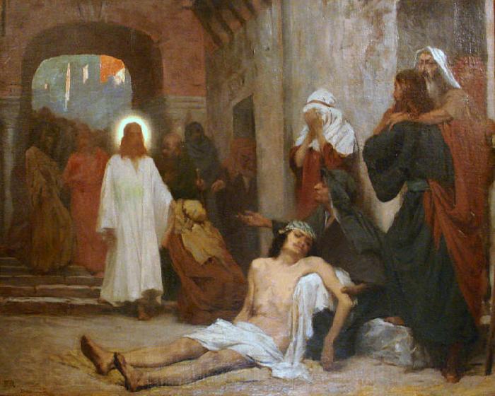 Rodolfo Amoedo Jesus Christ in Capernaum Spain oil painting art